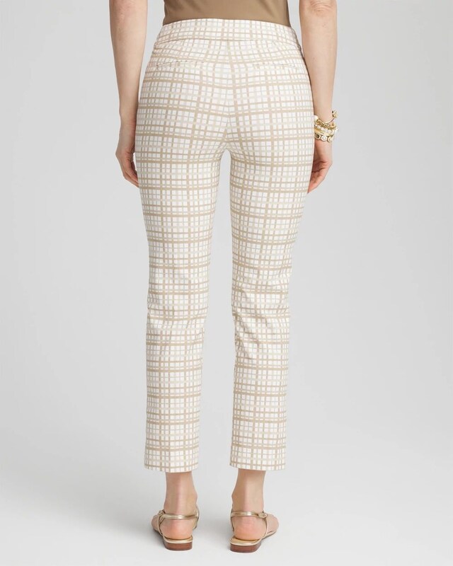 Brigitte Plaid Cropped Pants - image 3